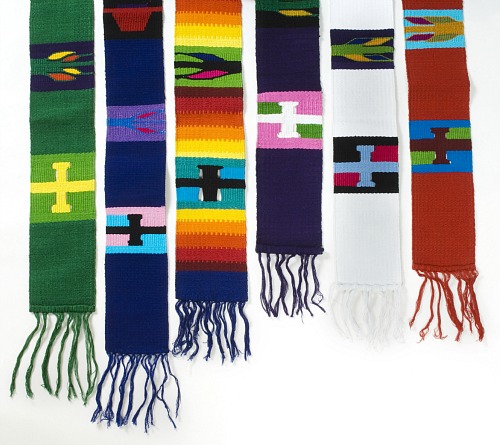 Hand-woven Clergy Stole: Purple