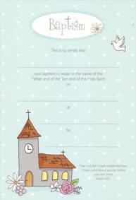 Baptism Certificate (Adult)