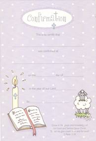 Confirmation Certificate