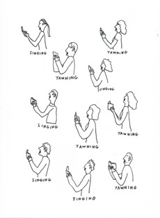 Dave Walker Card: Singing/Yawning