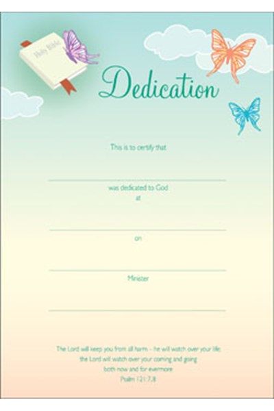 Dedication Certificates