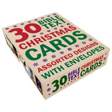 30 Bible Text Christmas Cards