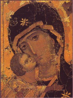 The Mother of God of Vladimir (detail) 10 x 14cm Icon