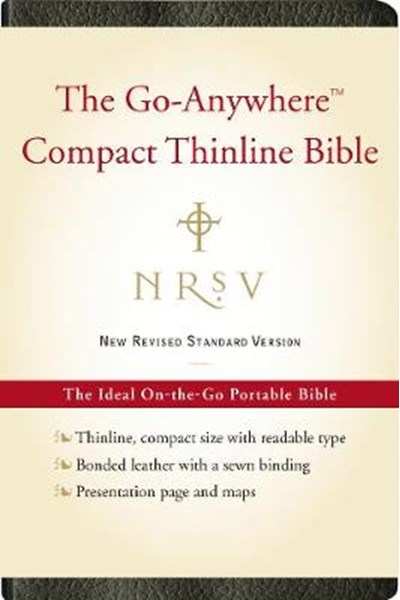 NRSV, The Go-Anywhere Compact Thinline Bible, Bonded Leather, Black