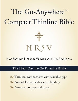 NRSV, The Go-Anywhere Compact Thinline Bible with the Apocrypha, Bonded Leather, Navy