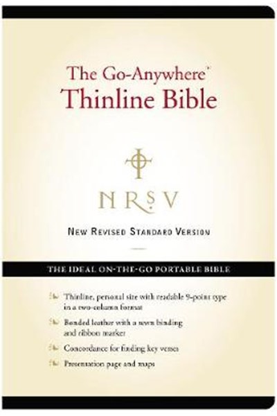 NRSV, The Go-Anywhere Thinline Bible, Bonded Leather, Black