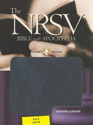 New Revised Standard Version Bible with Apocrypha: Pocket Edition, Genuine Leather Black