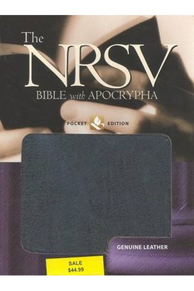 New Revised Standard Version Bible with Apocrypha: Pocket Edition, Genuine Leather Black