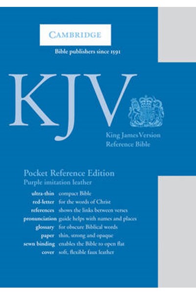 KJV Pocket Reference Edition KJ242:XR Purple Imitation Leather