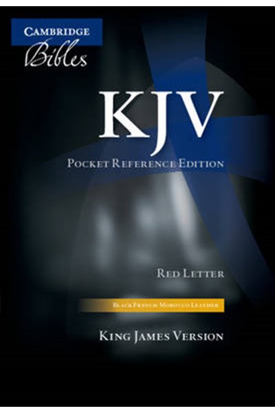 KJV Pocket Reference Edition KJ243:XRZ Black French Morocco Leather, with Zip Fastener