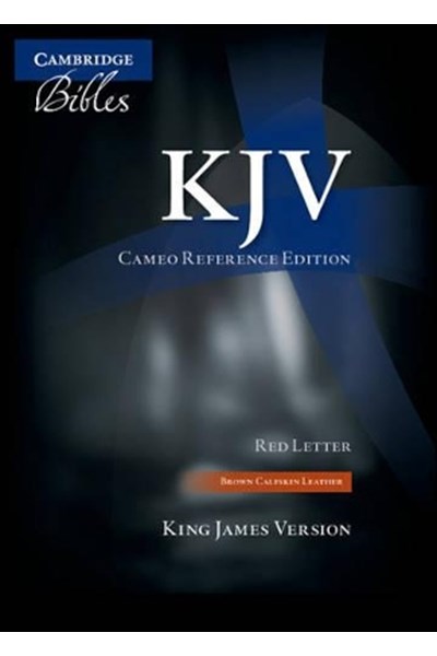 KJV Cameo Reference Edition KJ455:XR Brown Calfskin Leather