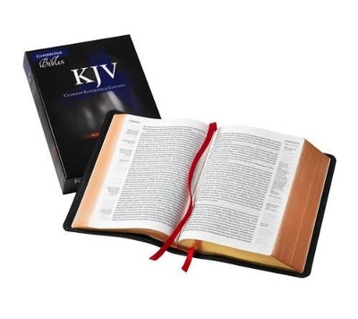 KJV Clarion Reference Edition KJ486:XE Black Goatskin Leather