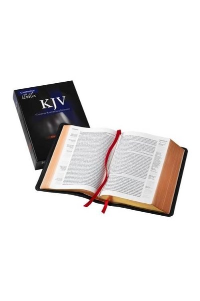 KJV Clarion Reference Edition KJ486:XE Black Goatskin Leather