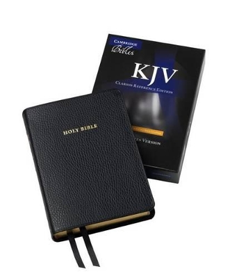 KJV Clarion Reference Edition KJ483:X Black Calf Split Leather