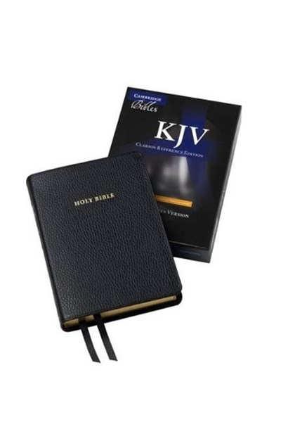 KJV Clarion Reference Edition KJ483:X Black Calf Split Leather