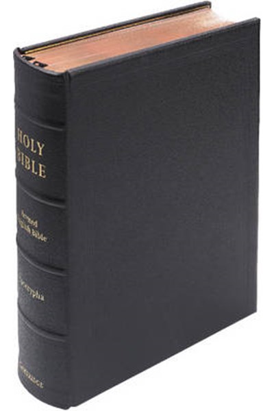 REB Lectern Edition with Apocrypha Black goatskin leather REBA215