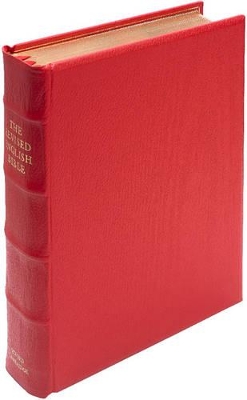 REB Lectern Bible, Red Imitation Leather Over Boards RE932:TBA