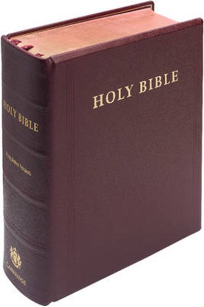 KJV Lectern Bible, Burgundy Goatskin Leather Over Boards KJ986:XB