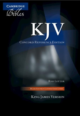 KJV Concord Reference Bible, Black Edge-lined Goatskin Leather, Red Letter Text KJ566:XRE Black Goatskin Leather RCD266