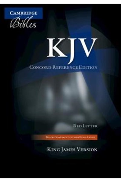 KJV Concord Reference Bible, Black Edge-lined Goatskin Leather, Red Letter Text KJ566:XRE Black Goatskin Leather RCD266
