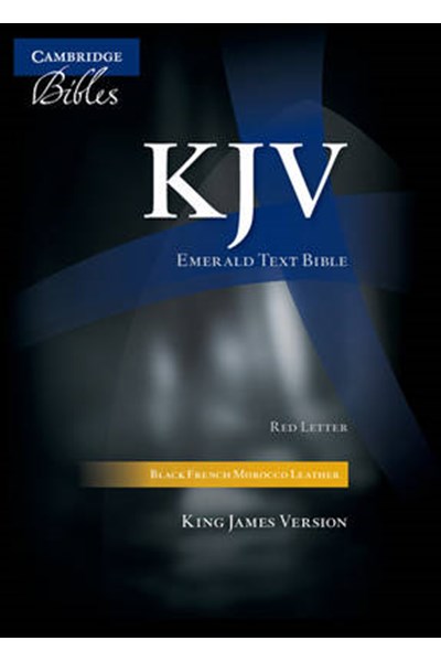 KJV Emerald Text Edition Black French Morocco Leather KJ533:TR