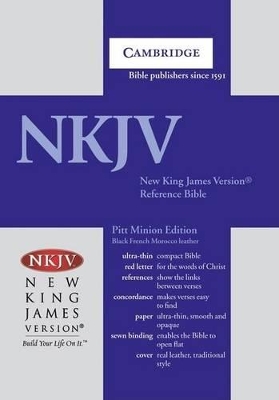 NKJV Pitt Minion Reference Edition NK446:XR Black Goatskin Leather