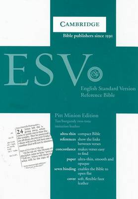 ESV Pitt Minion Reference Edition ES442:X Tan Imitation Leather