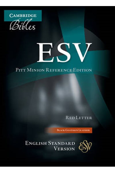 ESV Pitt Minion Reference Edition ES446:XR Black Goatskin Leather