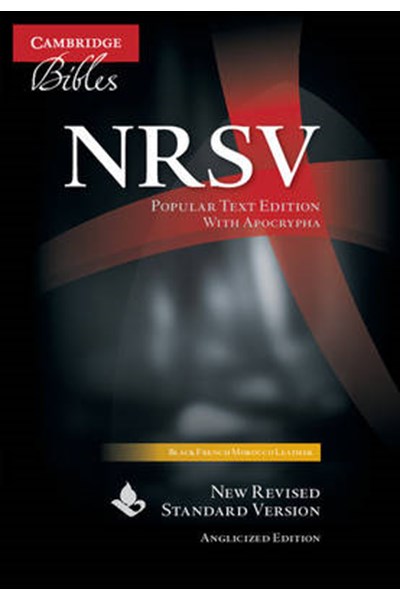NRSV Popular Text Edition with Apocrypha NR533:TA Black French Morocco Leather
