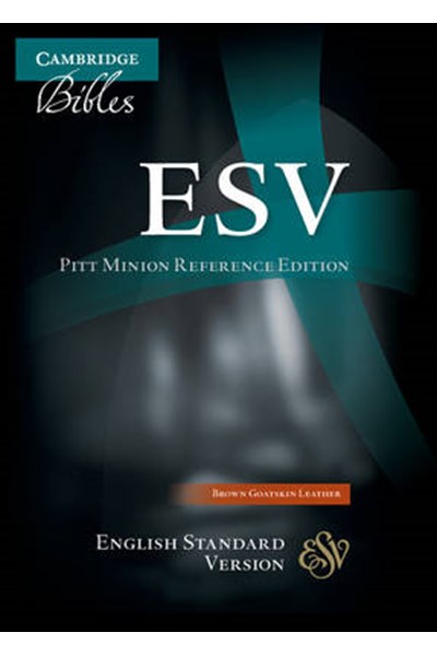ESV Pitt Minion Reference Edition ES446:X Brown Goatskin Leather