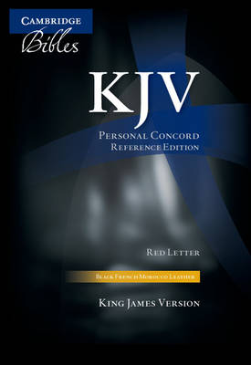 KJV Personal Concord Reference Edition KJ463:XRI Black French Morocco Leather, Thumb Indexed