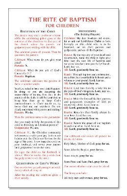 Rite of Baptism Card