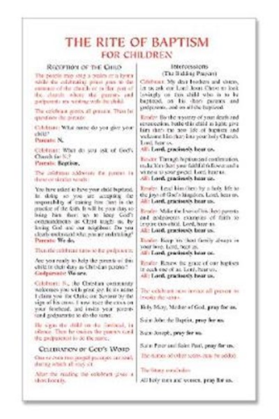 Rite of Baptism Card