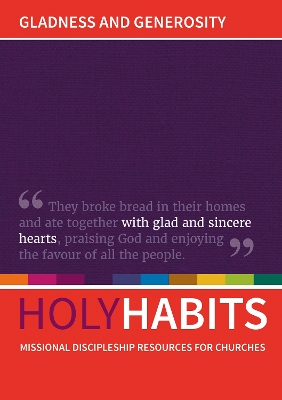 Holy Habits: Gladness and Generosity