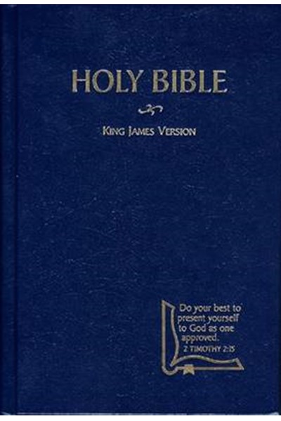 Bible Kjv Drill Blue Hc