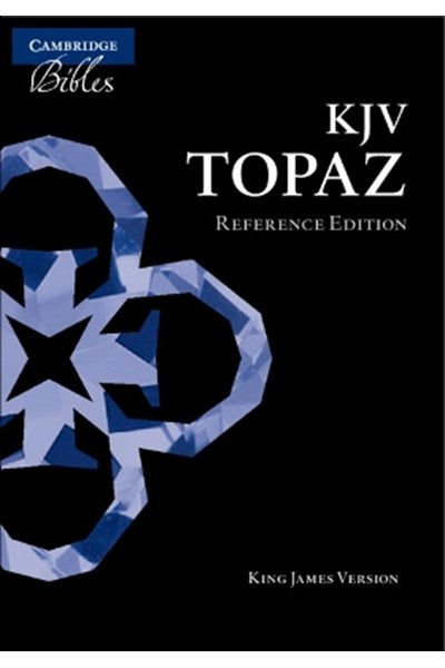 KJV Topaz Reference Edition, Black Goatskin Leather, KJ676:XRL