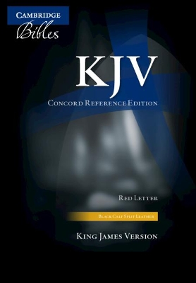 KJV Concord Reference Bible, Black Calfsplit Leather, Red Letter Text, Thumb Index KJ564:XRI