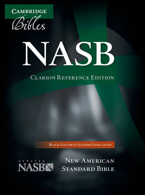 NASB Clarion Reference Bible NS486:XE Black Goatskin Leather