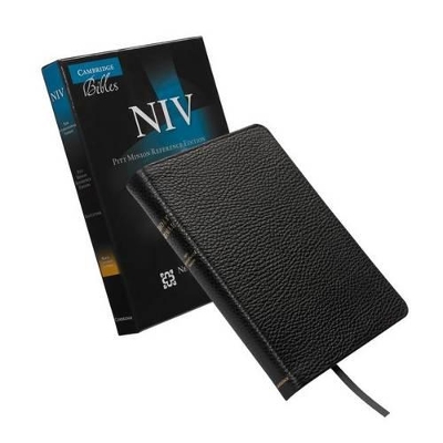 NIV Pitt Minion Reference Edition, Black Calfsplit Leather, Red Letter Text