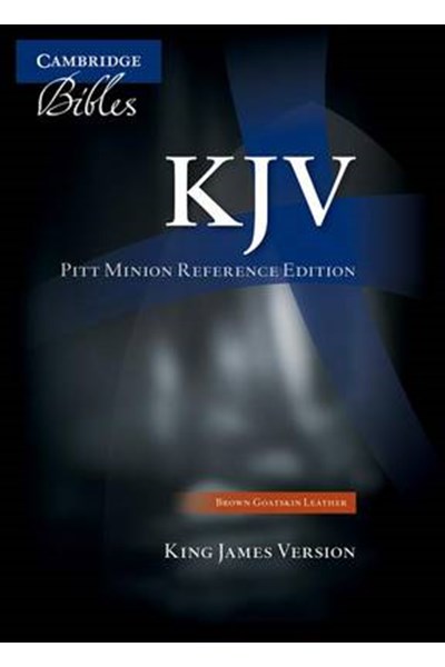 KJV Pitt Minion Reference Edition KJ444:XR brown calf split leather
