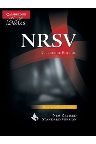 NRSV Reference Bible, Black French Morocco Leather, NR563:X