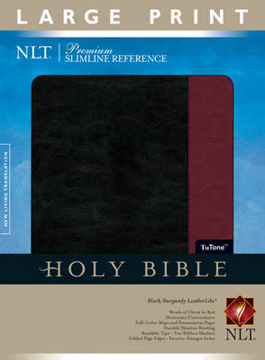 Premium Slimline Reference Bible-NLT-Large Print