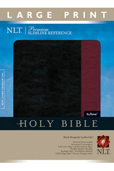 Premium Slimline Reference Bible-NLT-Large Print