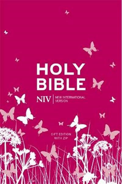 NIV Tiny Pink Soft-Tone Bible with Zip