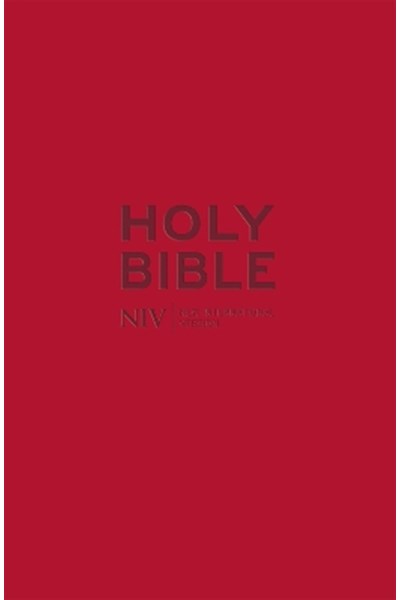NIV Pocket Red Soft-Tone Bible with Zip