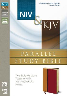 NIV/KJV Parallel Study Bible Amber/Rich Red Duo Tone