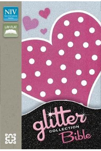 NIV Glitter Bible Collection Flexicover Pink Heart