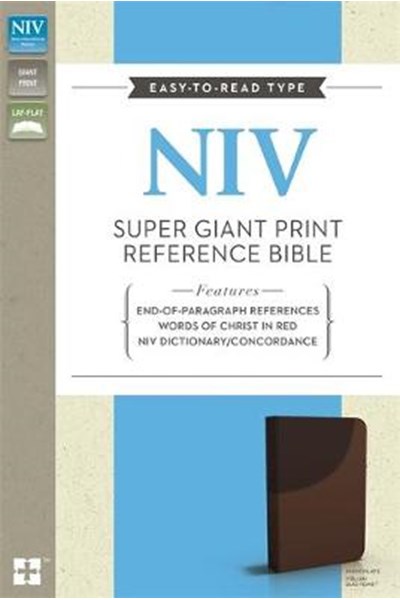 NIV Super Giant Print Reference Bible Chocolate Imitation Leather