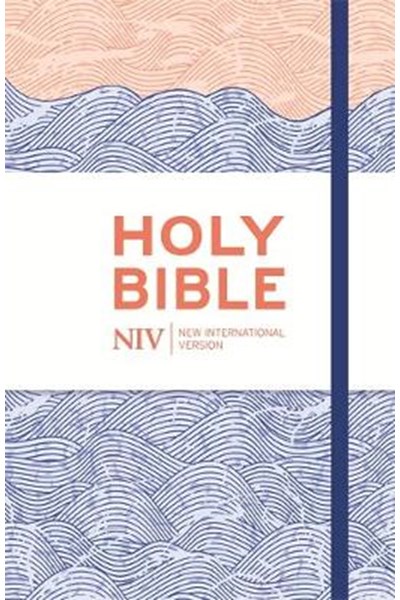 NIV Thinline Blue Waves Cloth Bible