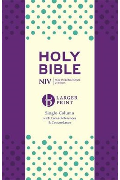 NIV Larger Print Compact Single Column Reference Bible